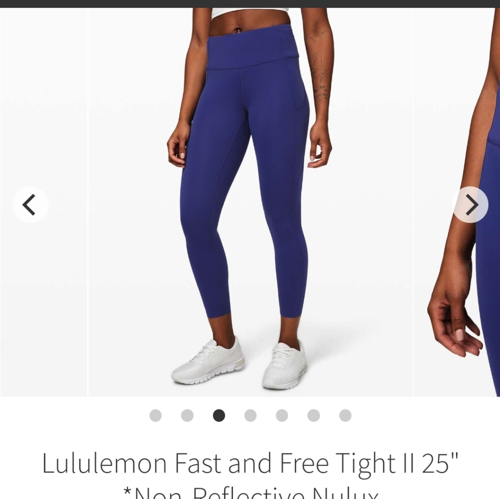 Lululemon fast and free HR Larkspur- size 8